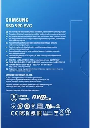 Samsung 1TB 990EVO Gen4.0x4 NVMeMZ-V9E1T0BW SSD