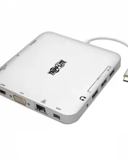 Eaton USB-C Dock Dual Display - 4K HDMI/mDP VGA USB 3.2 Gen 1 USB-A/C Hub GbE 60W PD Charging