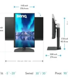 Benq Monitor 27 inches SW272Q 2K LED 5ms/IPS/60HZ/FOTO