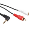 Maclean кабел Mini 3.5mm mini jack 2RCA 15m черен MCTV-828