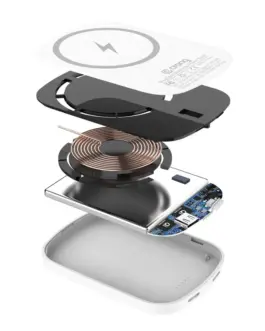 Alternative view of CRONG външна батерия with MagSafe 5000mAh, USB-C 20W PD