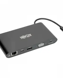Eaton USB-C Dock Dual Display - 4K HDMI / mDP VGA USB 3.2 Gen 1 USB-A/C Hub GbE памет Card 100W PD