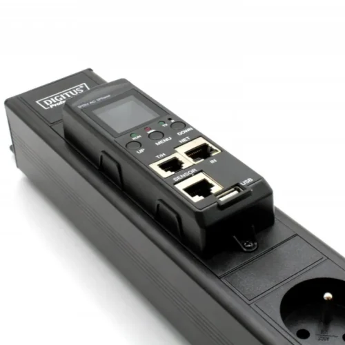 Alternative view of Digitus RACK PDU monitoring strip vertical plug DIN49440 sockets 18xNF-C61-314 (E) 16A
