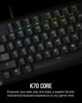 Alternative view of Corsair  K70 Core RGB Optical-Mechanical клавиатура черен