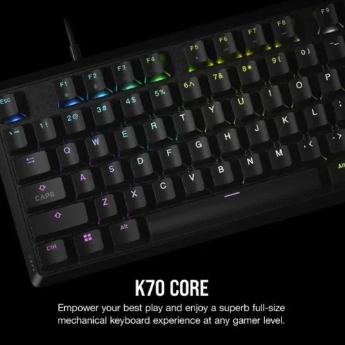 Alternative view of Corsair  K70 Core RGB Optical-Mechanical клавиатура черен