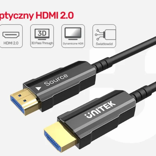 Alternative view of Unitek HDMI Optic кабел 2.0 10M 4K60Hz C11072BK-10M