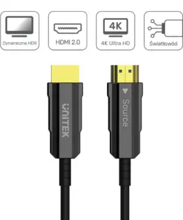 Unitek HDMI Optic кабел 2.0 20m AOC 4K60Hz C11072BK-20M
