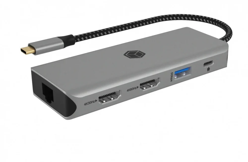 IcyBox ICY BOX IB-DK4012-CPD 9in1 2x HDMI 4K60Hz