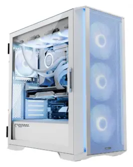 MODECOM Компютър cases ARGB HORIZON FLOW MIDI бял