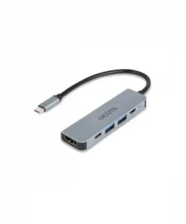 DICOTA USB-C 5-in-1 Video Hub 4K PD 100W