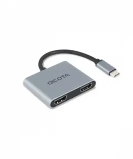 DICOTA USB-C Portable 4-in-1 D ock 4K 2xHDMI 100W PD