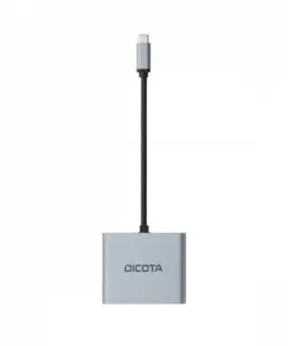 DICOTA USB-C Portable 4-in-1 D ock 4K 2xHDMI 100W PD