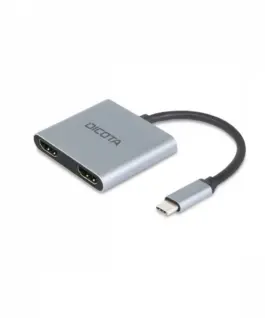DICOTA USB-C Portable 4-in-1 D ock 4K 2xHDMI 100W PD