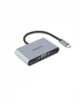 DICOTA USB-C Portable 5-in-1 Dock 4K HDMI/DP PD 100W