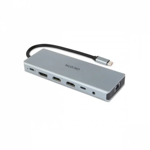 DICOTA USB-C 13-in-1 Dock 4K HDMI/DP PD 100W