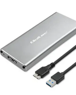 Qoltec Enclosure M.2 SSD drive SATANGFFUSB 3.02TB