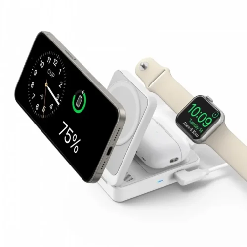 Anker MagGo 3-in-1 15W foldable бял EU