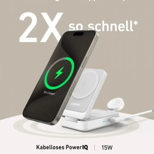 Anker MagGo 3-in-1 15W foldable бял EU