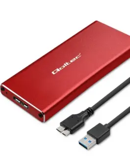 Qoltec Enclosure M.2 SSD drive SATANGFFUSB3.02TB