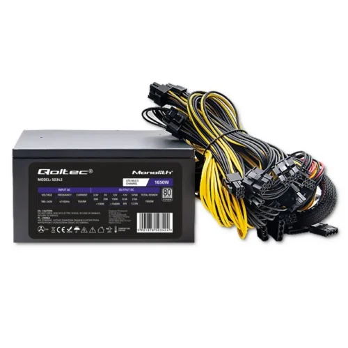Qoltec ATX 1650W захранващ блок 80 Plus Platinum