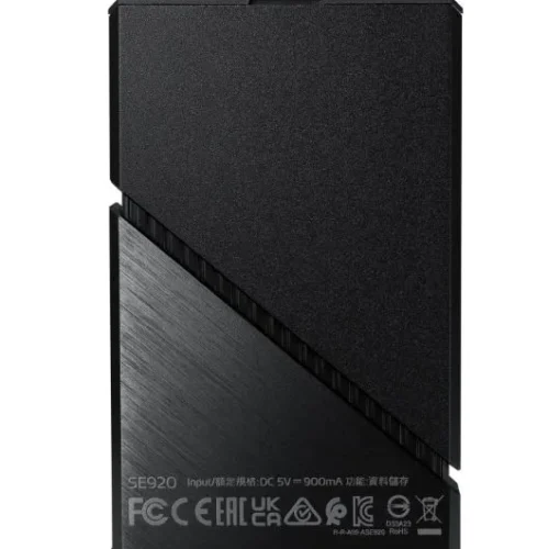 Alternative view of Adata външен SSD SE920 4TB USB4C 3800/3700 MB/s черен