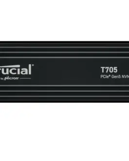 Crucial T705 1TB M.2 NVMe 2280 PCIe5.0 13600/10200 heatsink