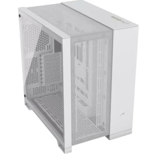 Alternative view of Corsair Case 6500D Airflow Dual Chamber бял Mid-Tower