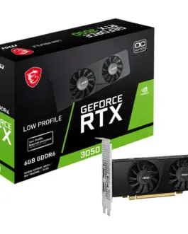 MSI видео карта GeForce RTX 3050 LP 6G OC 6GB GDDR6 96bit DP/2HDMI