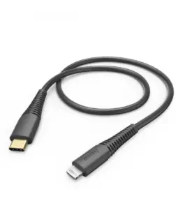 Hama charging data кабел USB- C lightning 1,5m черен