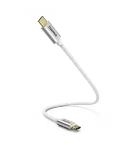 Hama charging data кабел USB- C 0,2m бял