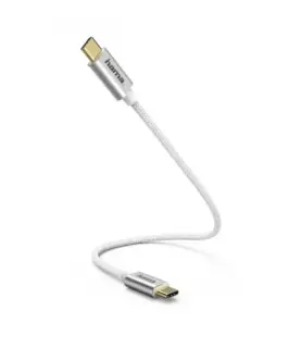 Hama charging data кабел USB- C 0,2m бял