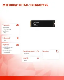 Alternative view of Micron 3500 1TB NVMe M.2 22x80mm SSD