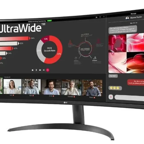 Alternative view of LG Electronics 34WR50QC-B Ultawide 34 WQHD 21:9 FreeSync