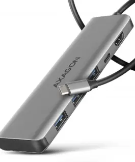 AXAGON HMC-5H USB hub 5in1 5Gb ps 3xUSB HDMI PD100W