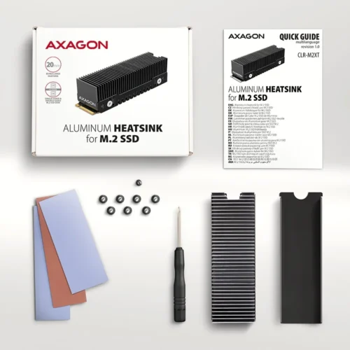 AXAGON CLR-M2XT passive ALU heatsink M.2 20mm heigh