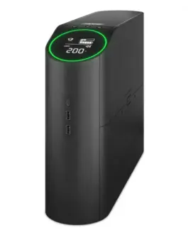 APC UPS BGM2200B-GR Back-UPS Pro, 2200VA/1320W, Tower, 230V, 4xSchuko and 2xIEC C13 outlets, RGB Lights, Pure Sine Wave, Midnight (черен)