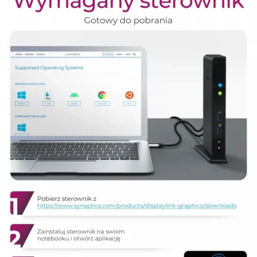 Alternative view of IcyBox IB-DK2241AC USB,HDMI,LAN,DVI-I,Mic