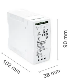 Qoltec DIN rail захранващ блок with UPS function