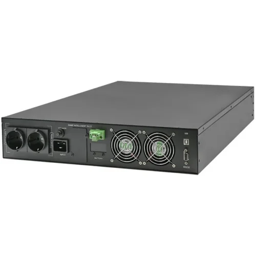 Alternative view of Qoltec UPS for RACK | 2kVA | 2000W | Power Factor 1.0| LCD | On-line