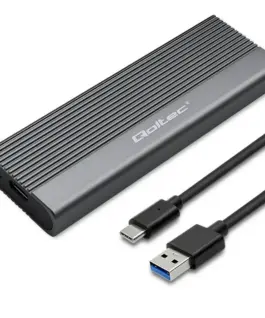 Qoltec Enclosure for SSD M.2 driveSATANGFFUSB C
