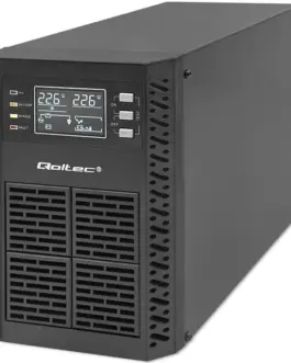 Qoltec UPS 1kVA, 1000W, PF1.0 LCD,EPO,USB,On line