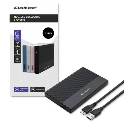 Alternative view of Qoltec Enclosure for SSD HDD 2.5drive,SATA,USB3.0,2T
