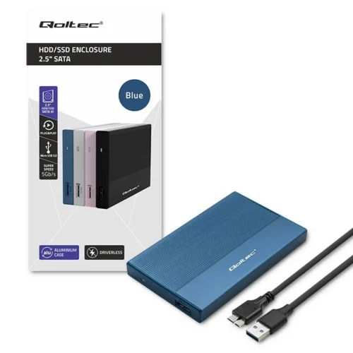 Alternative view of Qoltec Enclosure for SSD HDD 2.5,SATA,USB 3.0,2TB