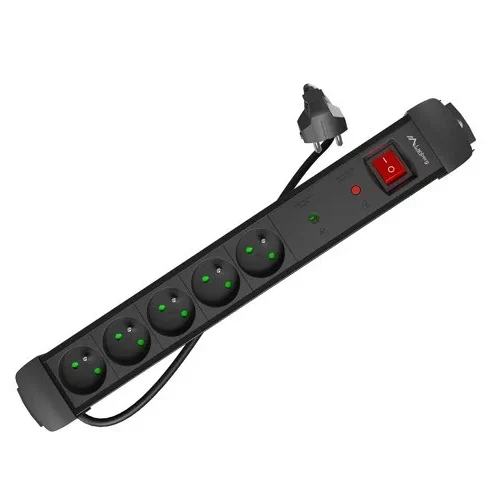 Lanberg Power strip 5.0m 5×230 cz SP1-05E-0500-B