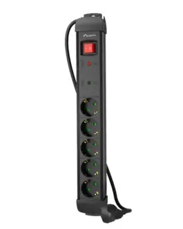 Lanberg Power strip 3.0m 5x230 SC SP1-05F-0300-B