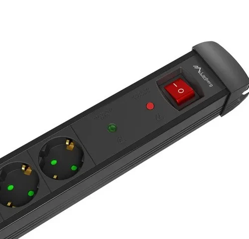 Lanberg Power strip 3.0m 5×230 SC SP1-05F-0300-B