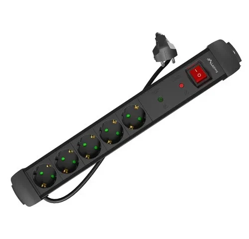 Lanberg Power strip 3.0m 5×230 SC SP1-05F-0300-B