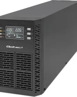Qoltec UPS 2kVA, 2000W, PF 1.0 LCD, EPO, USB, On line