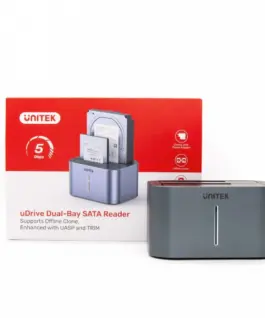 Alternative view of Unitek Dual-Bay SATA Reader 2,5 /3,5 ,CLONE ,5 Gbps