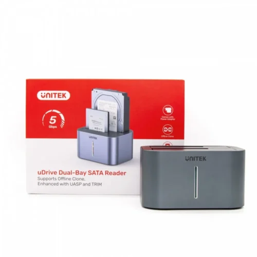 Alternative view of Unitek Dual-Bay SATA Reader 2,5 /3,5 ,CLONE ,5 Gbps